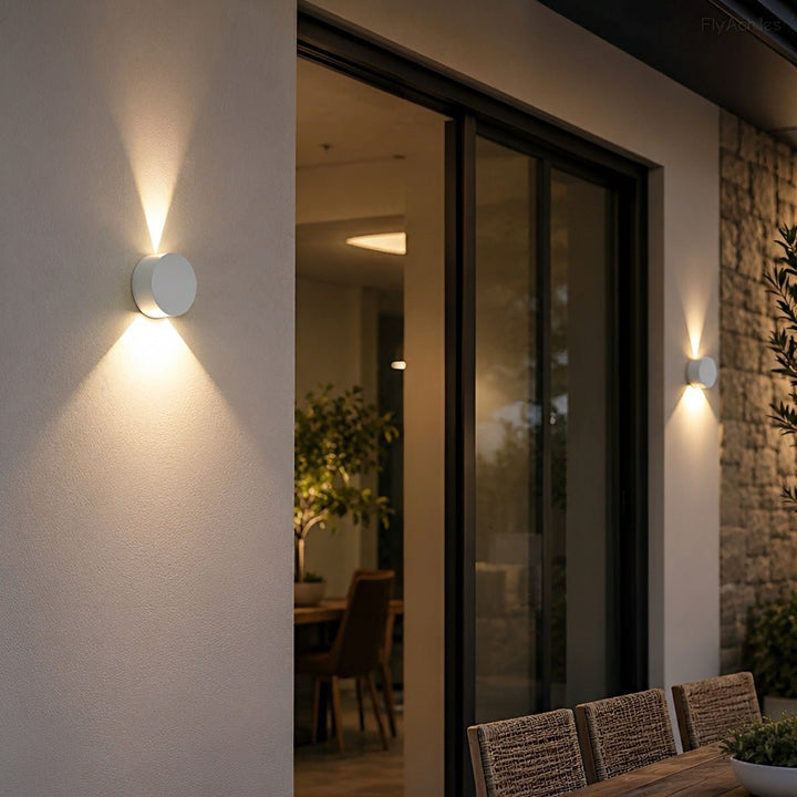 Modern Waterproof Round LED Wall Lights