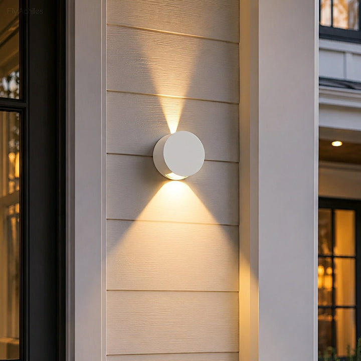Modern Waterproof Round LED Wall Lights