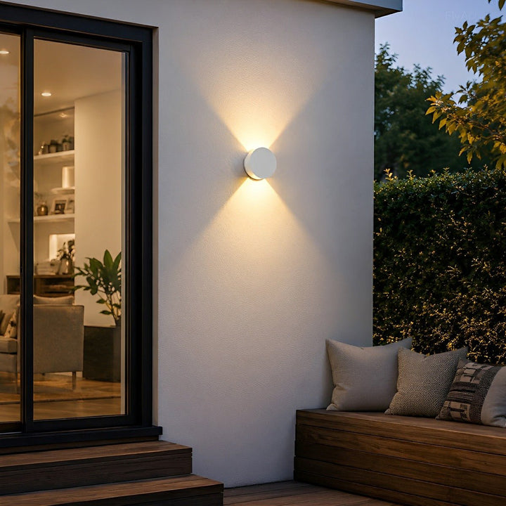Modern Waterproof Round LED Wall Lights