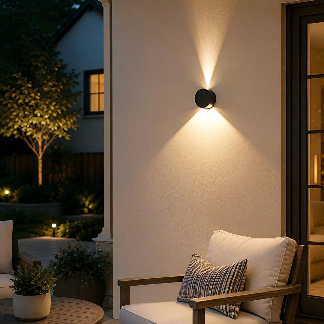 Modern Waterproof Round LED Wall Lights