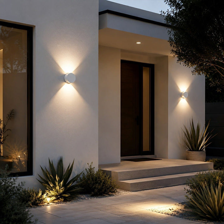 Modern Waterproof Round LED Wall Lights