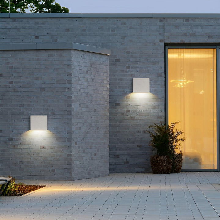 Modern Waterproof Square Concrete LED Wall Lights