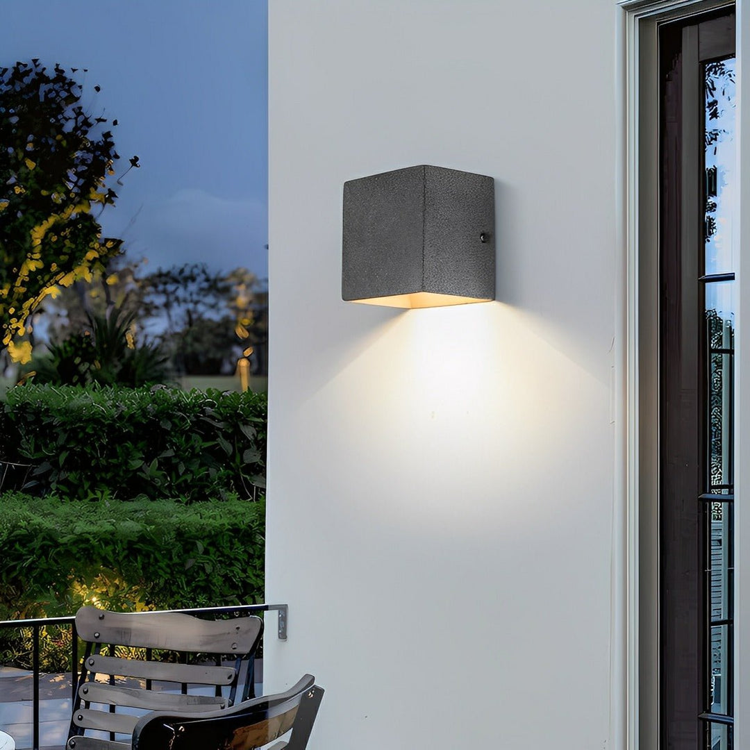 Modern Waterproof Square Concrete LED Wall Lights