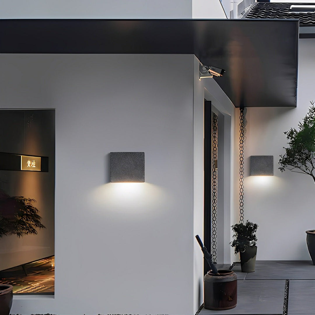 Modern Waterproof Square Concrete LED Wall Lights
