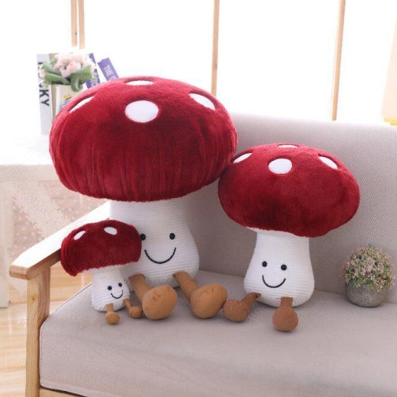 Mushroom Plush Pillow for Comfort and Support-Orizon Depot