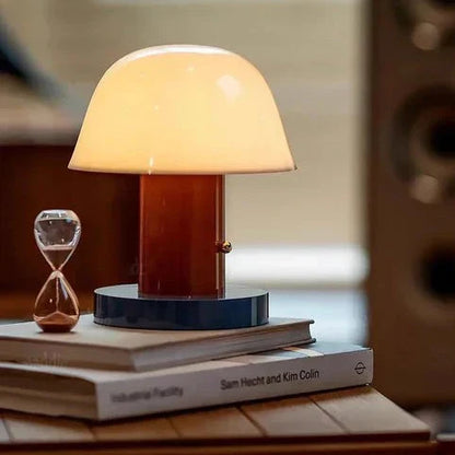 Modern Rechargeable LED Mushroom Table Lamp for Bedroom & Living Room