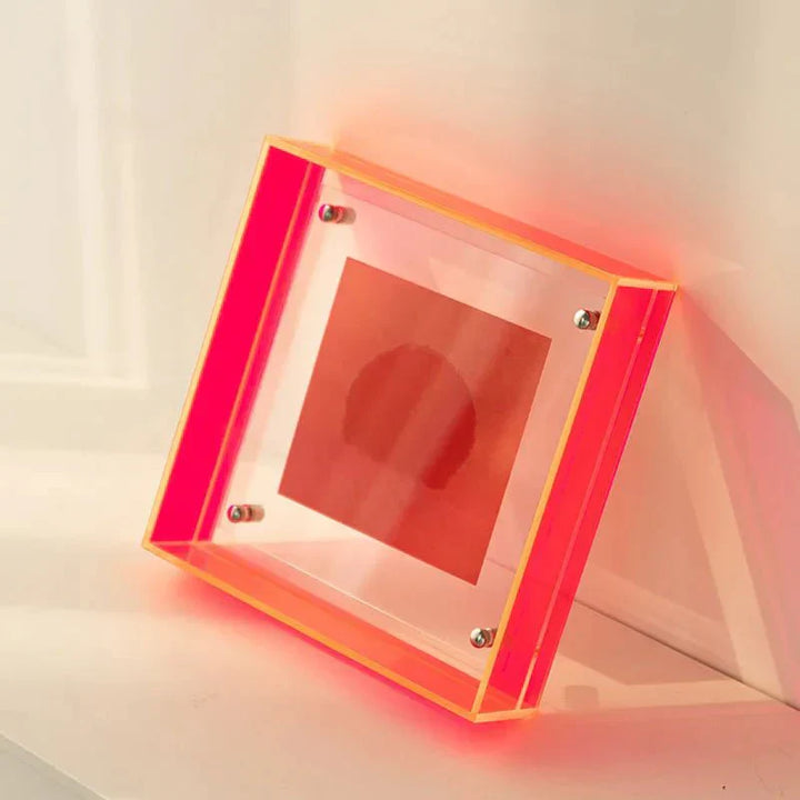 Neon Acrylic Floating Picture Frame for Stylish Home Decor-Orizon Depot