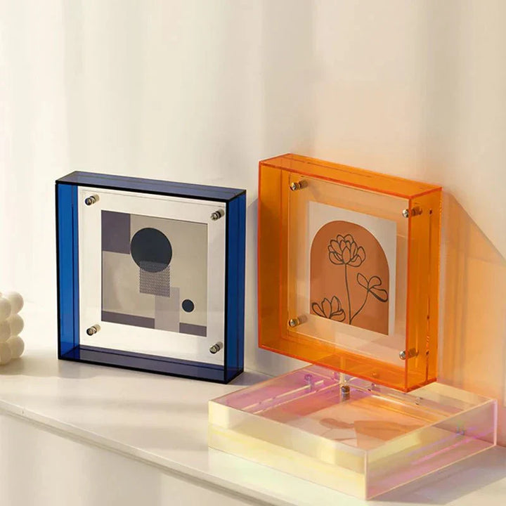 Neon Acrylic Floating Picture Frame for Stylish Home Decor-Orizon Depot