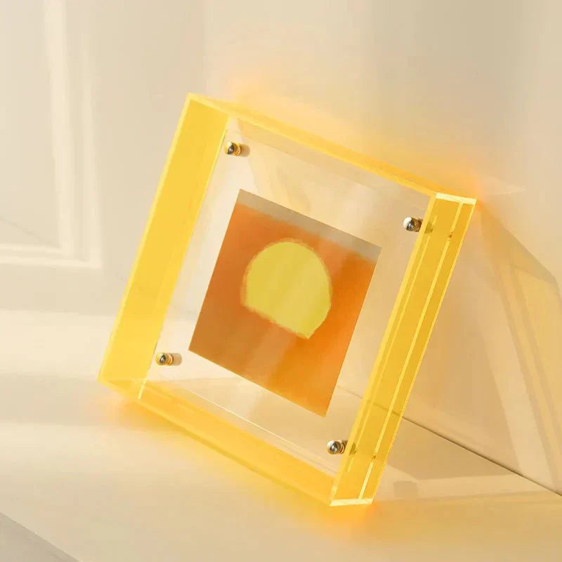 Neon Acrylic Floating Picture Frame for Stylish Home Decor-Orizon Depot