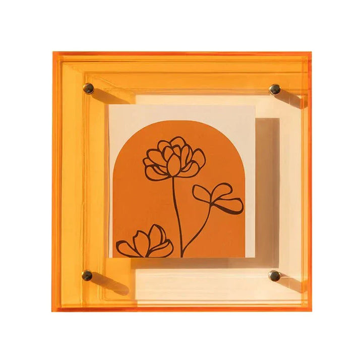 Neon Acrylic Floating Picture Frame for Stylish Home Decor-Orizon Depot