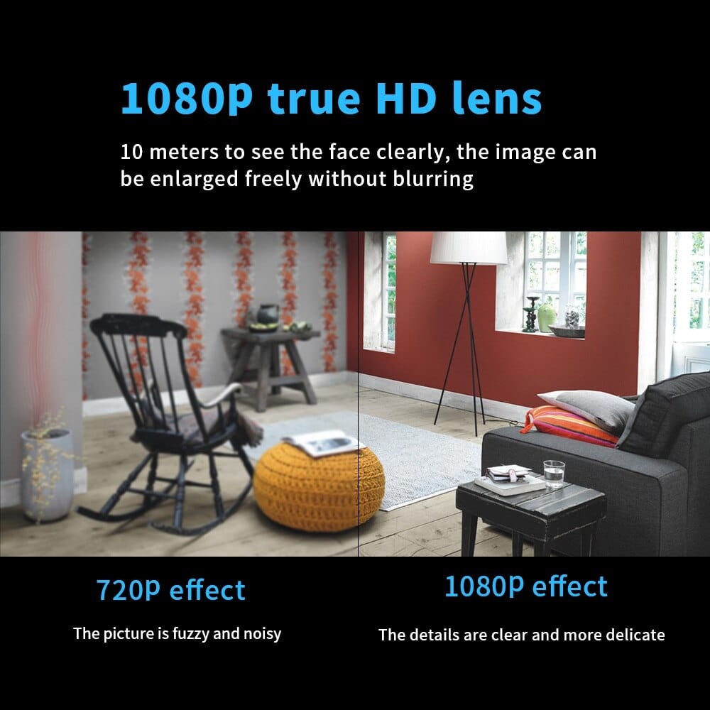 Compact Wireless Night Vision Camera for Home Surveillance-Orizon Depot
