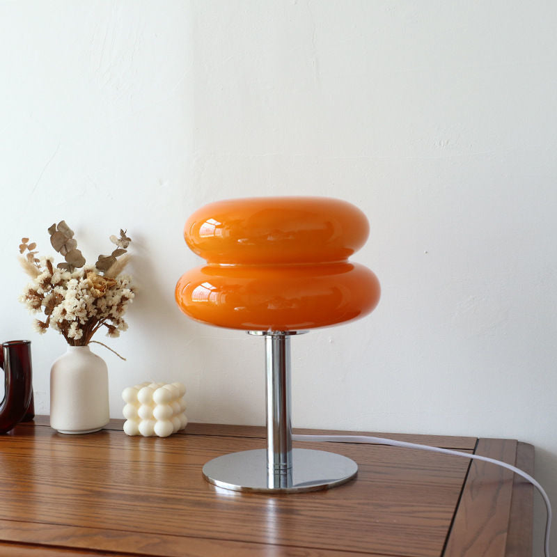 Modern Retro Glass Table Lamp | Stylish Accent Lighting