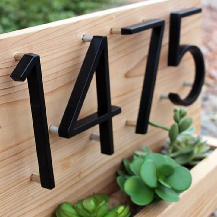 Modern Black House Numbers for Stylish Home Address Display-Orizon Depot