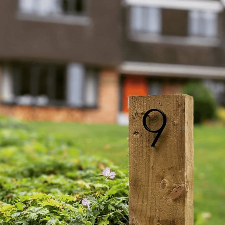 Black Modern House Numbers for Home Address Display-Orizon Depot