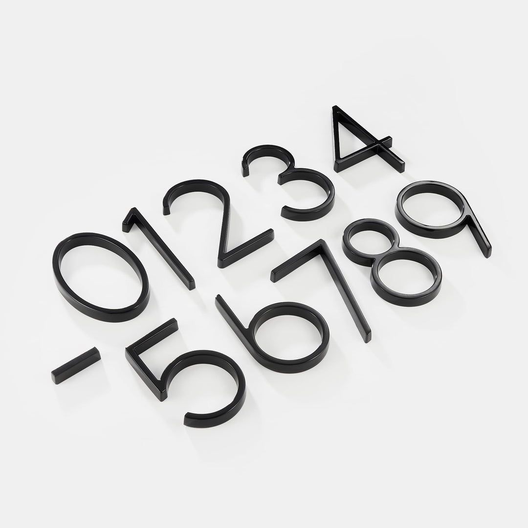 Black Modern House Numbers for Home Address Display-Orizon Depot