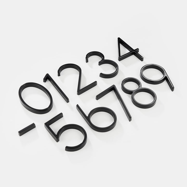 Black Modern House Numbers for Home Address Display-Orizon Depot