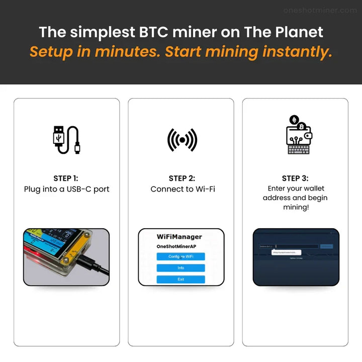 Instant Mining Device - ESP32 Cryptocurrency Miner