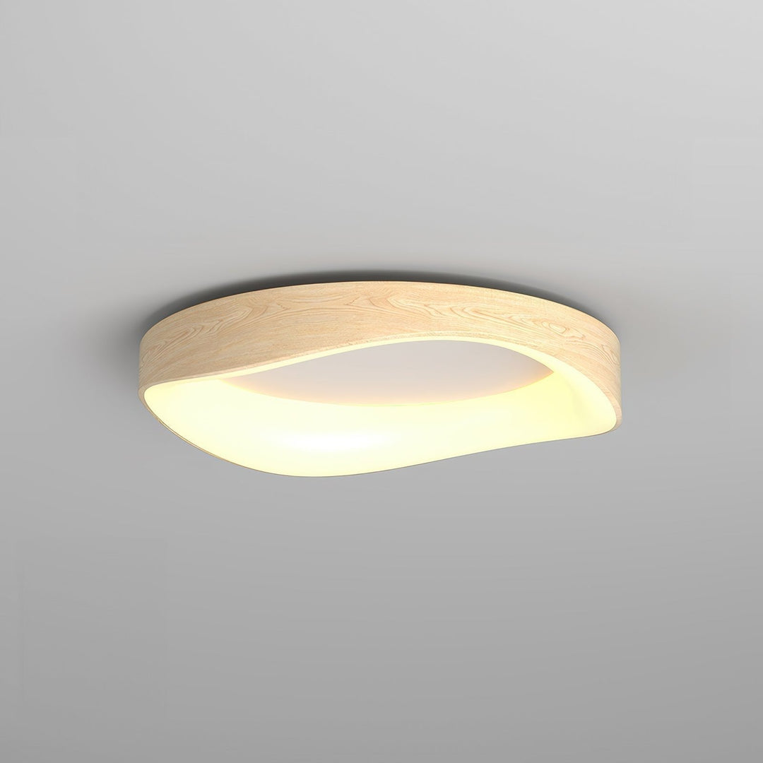 Artistic Wood Grain Ceiling Light Fixture for Modern Interiors