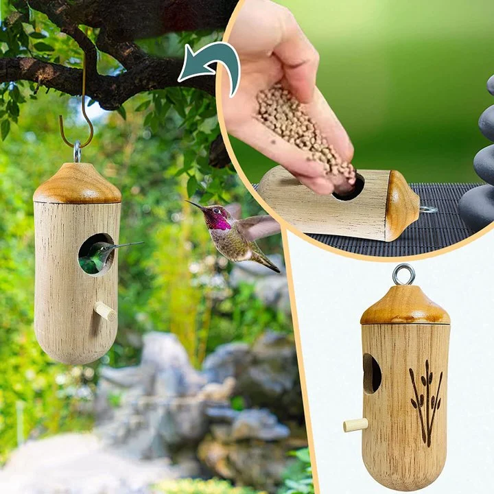 Wooden Hummingbird House - Perfect Gift for Nature Enthusiasts