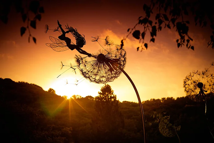 Enchanting Garden Decor - Whimsical Spirits in Motion