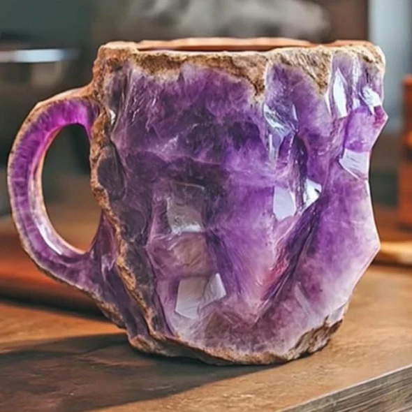 Mineral Crystal Coffee Mugs - Elegant and Durable Drinkware