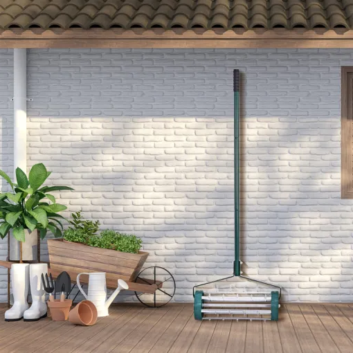 Durable Manual Lawn Spike Aerator for Soil Aeration