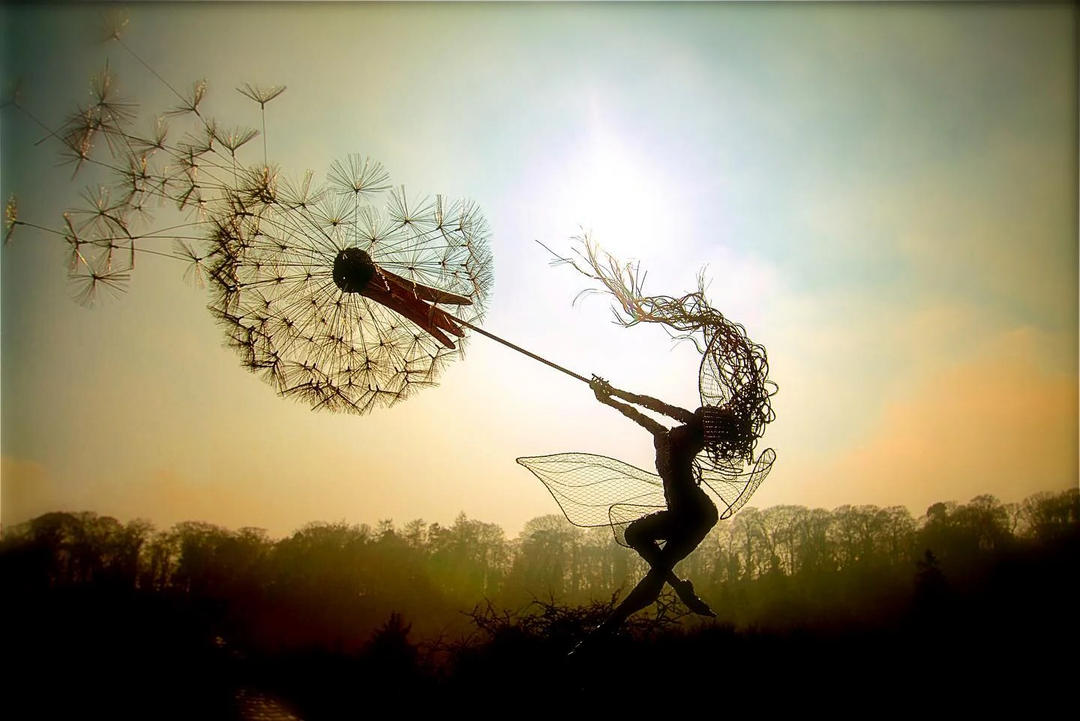 Enchanting Garden Decor - Whimsical Spirits in Motion