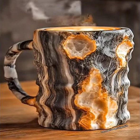 Mineral Crystal Coffee Mugs - Elegant and Durable Drinkware