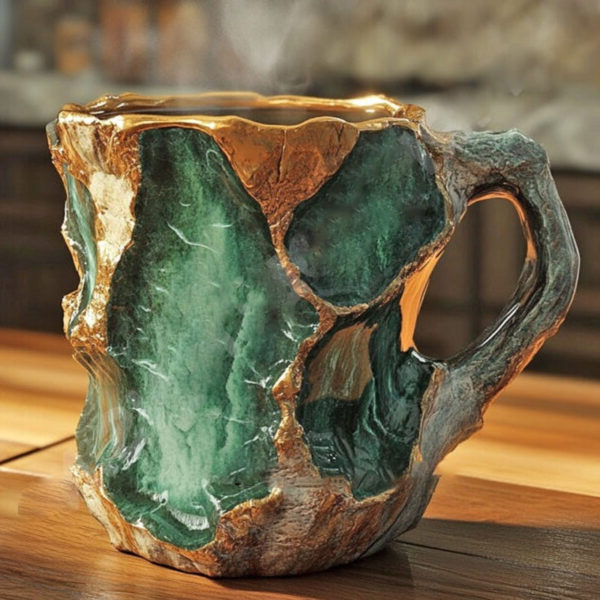 Mineral Crystal Coffee Mugs - Elegant and Durable Drinkware