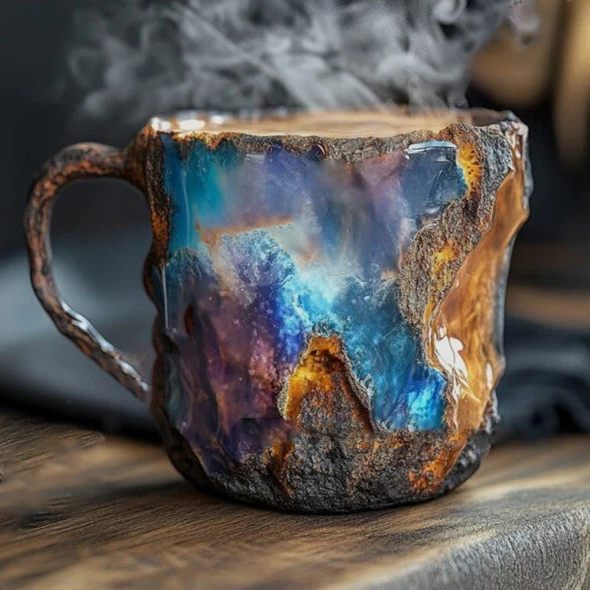 Mineral Crystal Coffee Mugs - Elegant and Durable Drinkware
