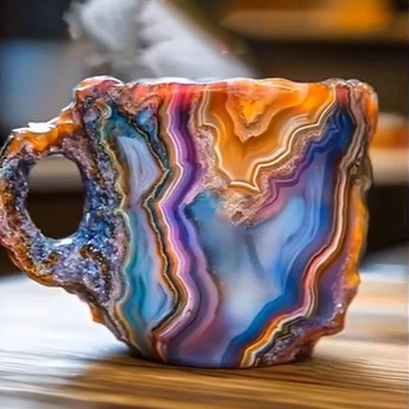 Mineral Crystal Coffee Mugs - Elegant and Durable Drinkware