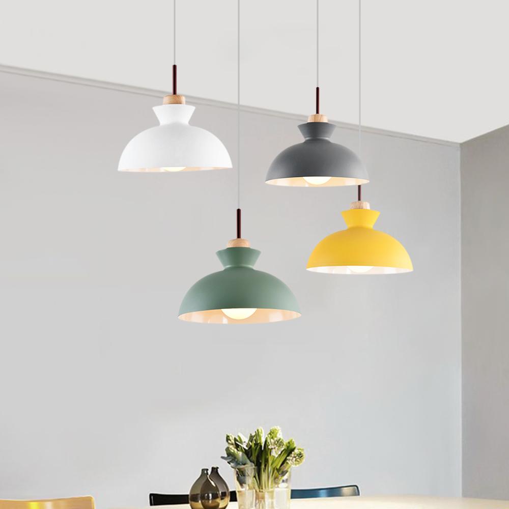 Scandinavian Metal Hanging Lamp | Modern Single Pendant Dome Light