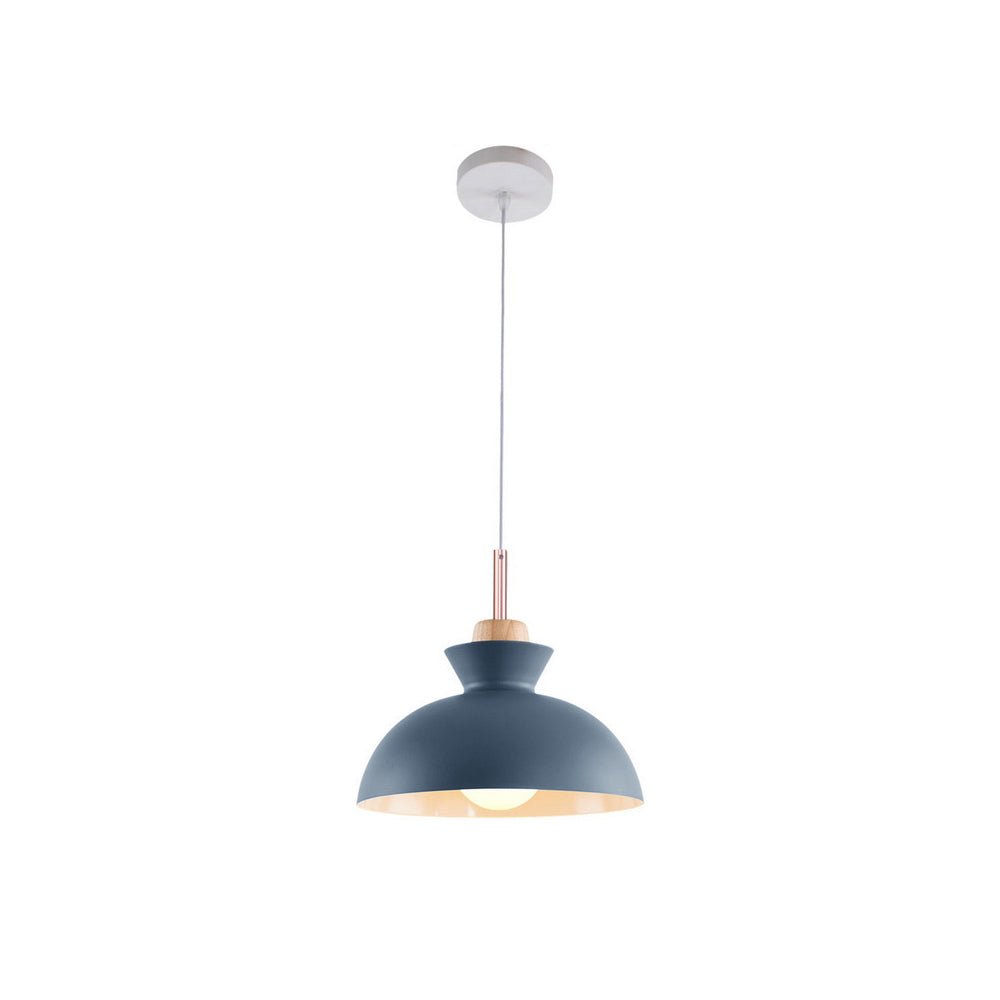 Scandinavian Metal Hanging Lamp | Modern Single Pendant Dome Light