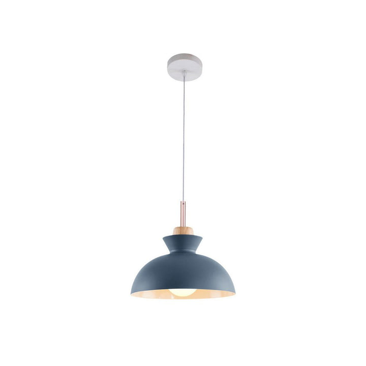 Scandinavian Metal Hanging Lamp | Modern Single Pendant Dome Light