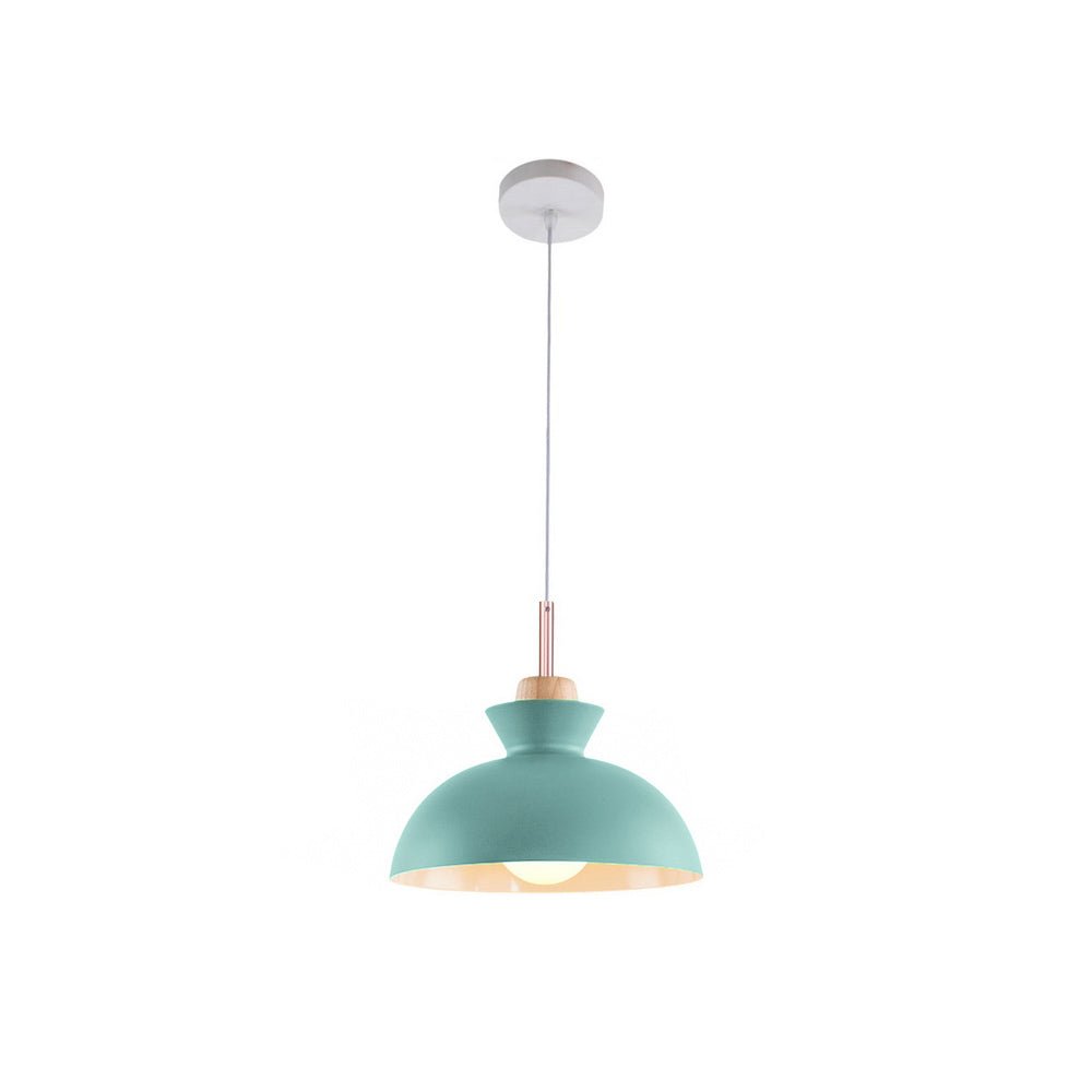 Scandinavian Metal Hanging Lamp | Modern Single Pendant Dome Light