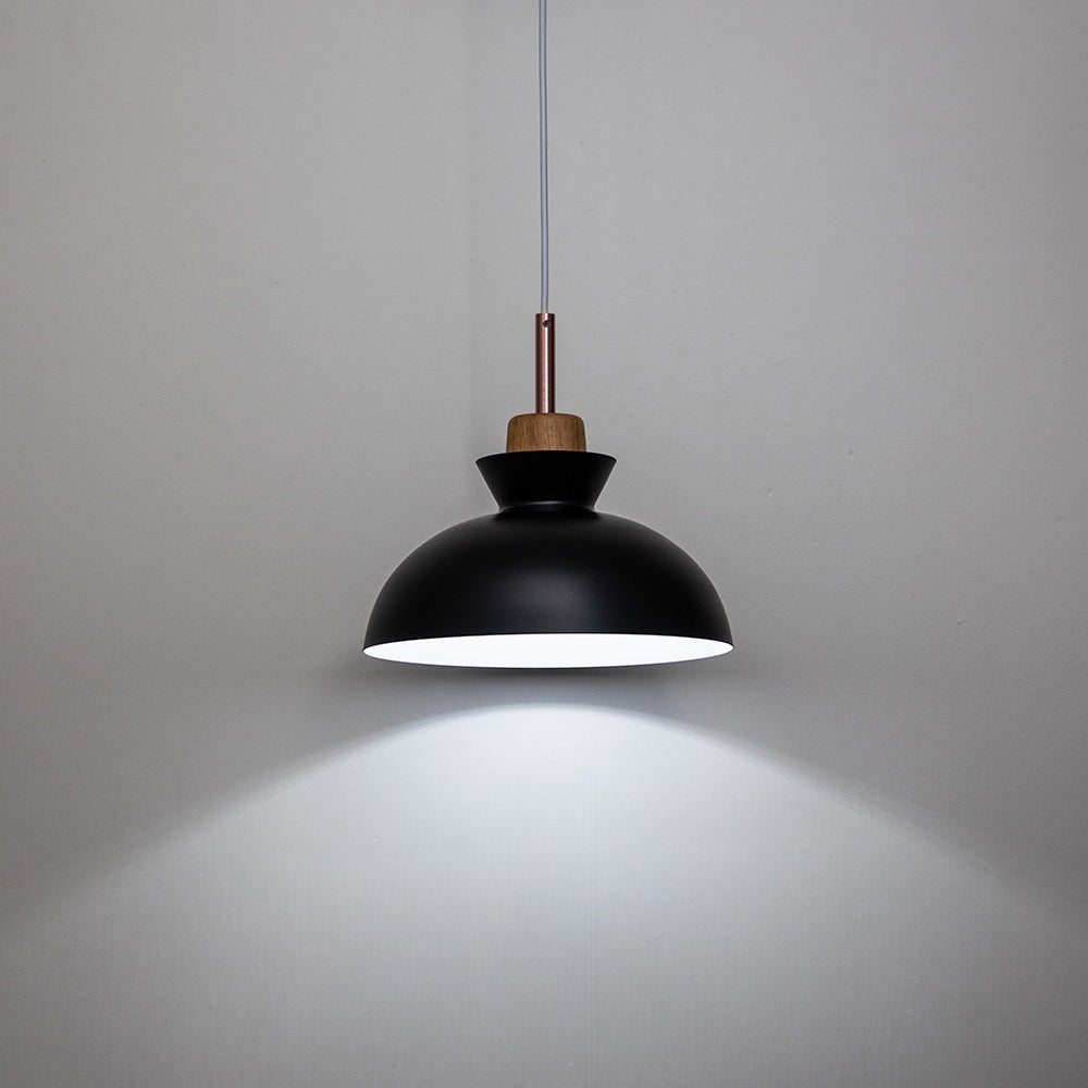 Scandinavian Metal Hanging Lamp | Modern Single Pendant Dome Light