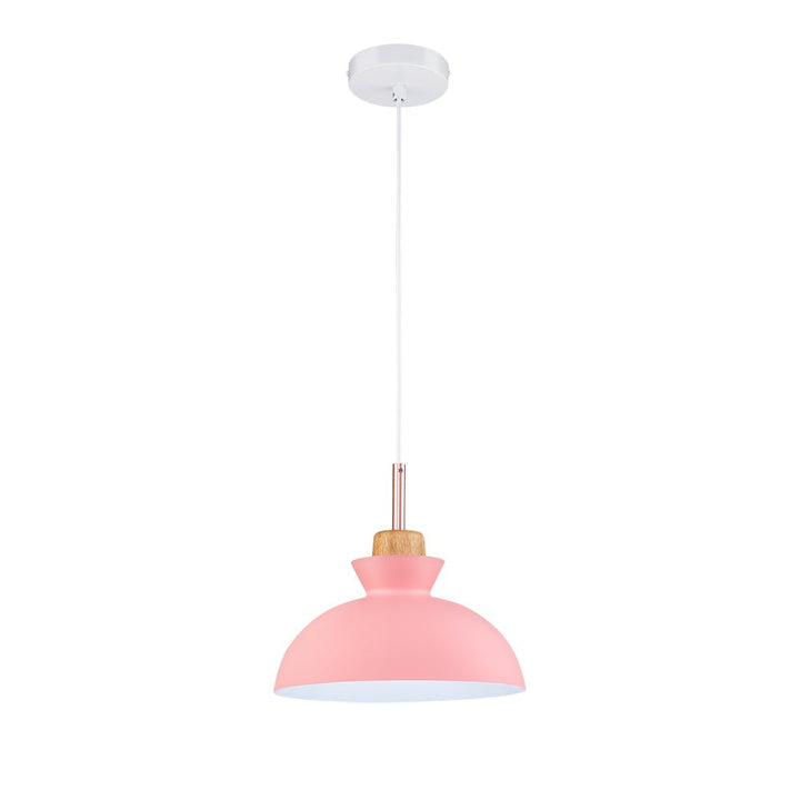 Scandinavian Metal Hanging Lamp | Modern Single Pendant Dome Light