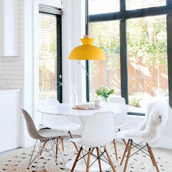Scandinavian Metal Hanging Lamp | Modern Single Pendant Dome Light