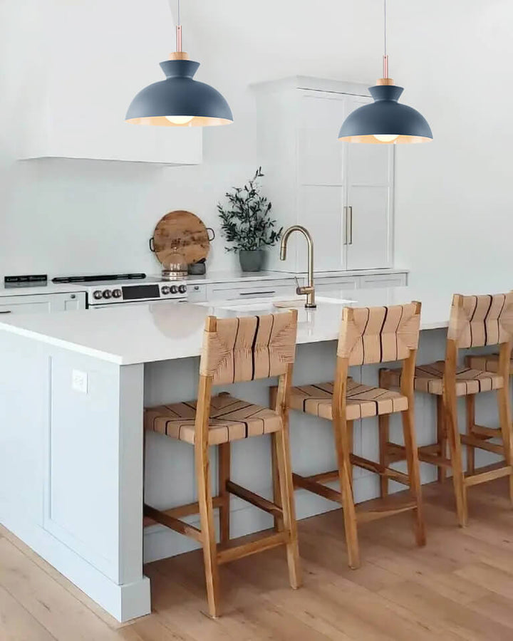 Scandinavian Metal Hanging Lamp | Modern Single Pendant Dome Light