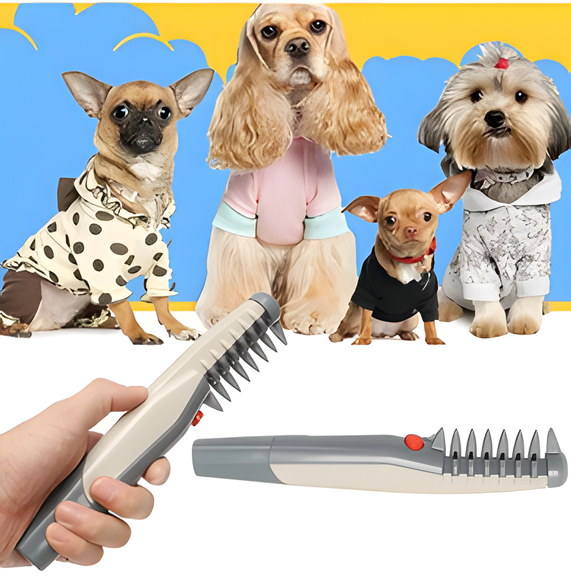 Pet Fur Trimmer for Cats & Dogs - Gentle Coat Care for All Breeds