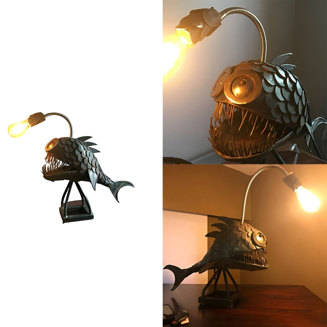Steampunk Angler Fish Lamp – Unique & Stylish Floor Light for Home-Orizon Depot