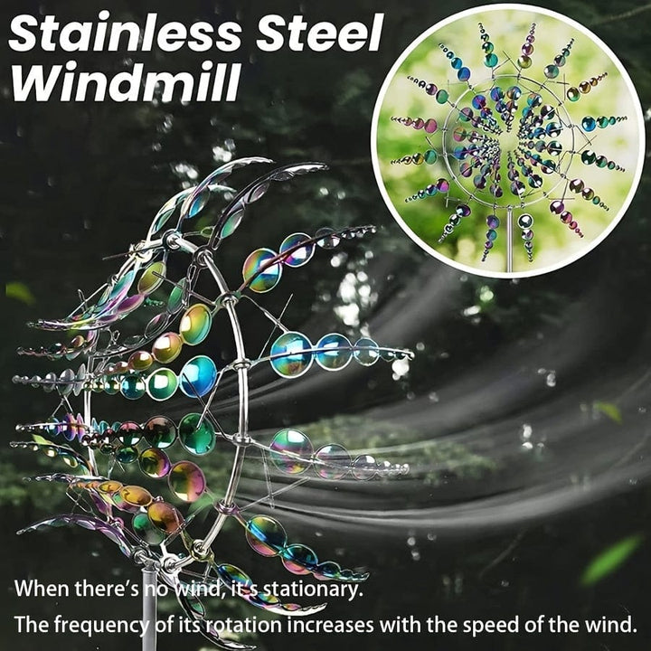 Magical 3D Metal Windmill Wind Chime for Garden & Yard Decoration-Orizon Depot