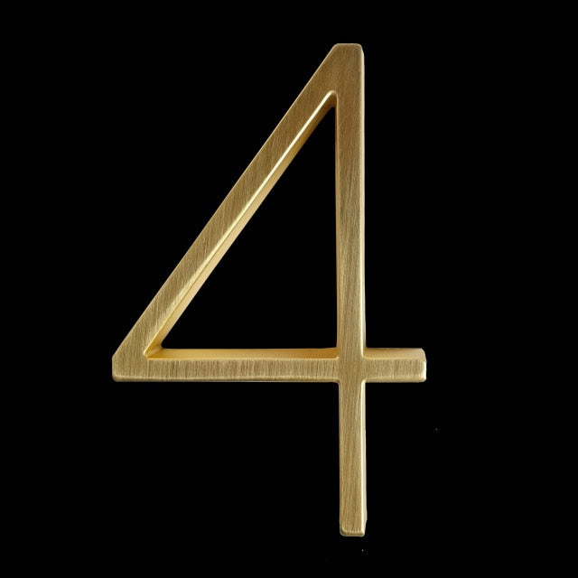 Gold Modern House Numbers for Stylish Home Address Display-Orizon Depot