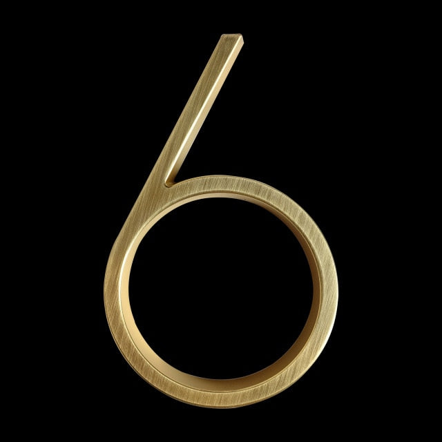 Gold Modern House Numbers for Stylish Home Address Display-Orizon Depot