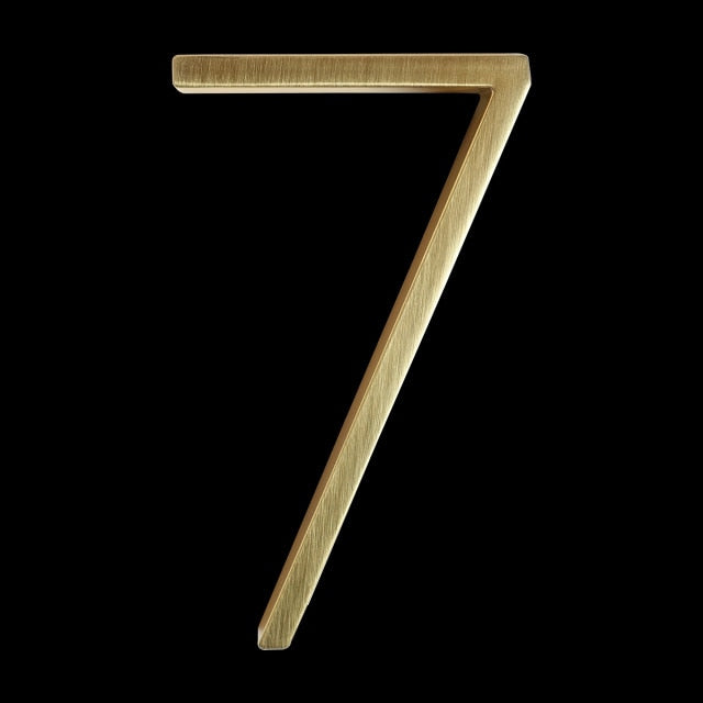 Gold Modern House Numbers for Stylish Home Address Display-Orizon Depot