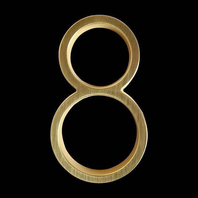 Gold Modern House Numbers for Stylish Home Address Display-Orizon Depot