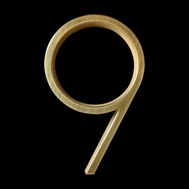 Gold Modern House Numbers for Stylish Home Address Display-Orizon Depot