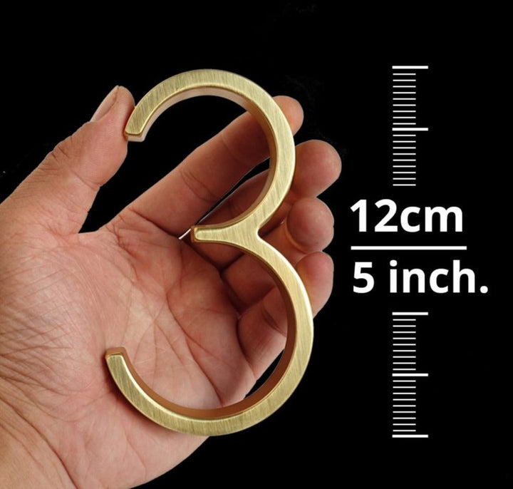 Gold Modern House Numbers for Stylish Home Address Display-Orizon Depot
