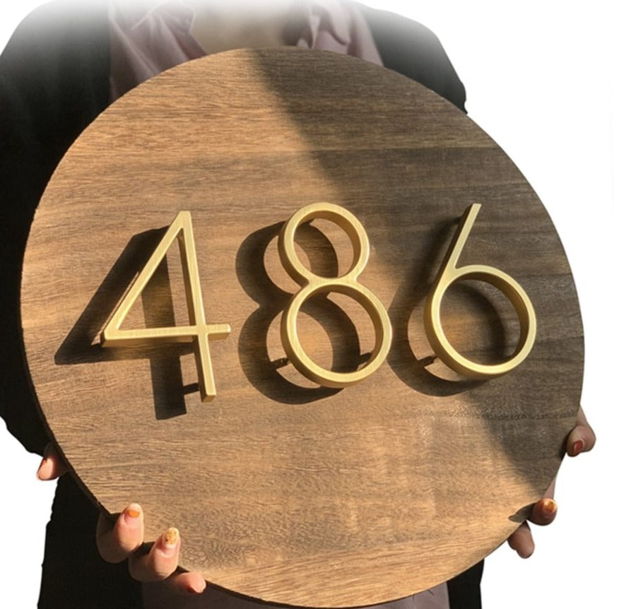 Gold Modern House Numbers for Stylish Home Address Display-Orizon Depot