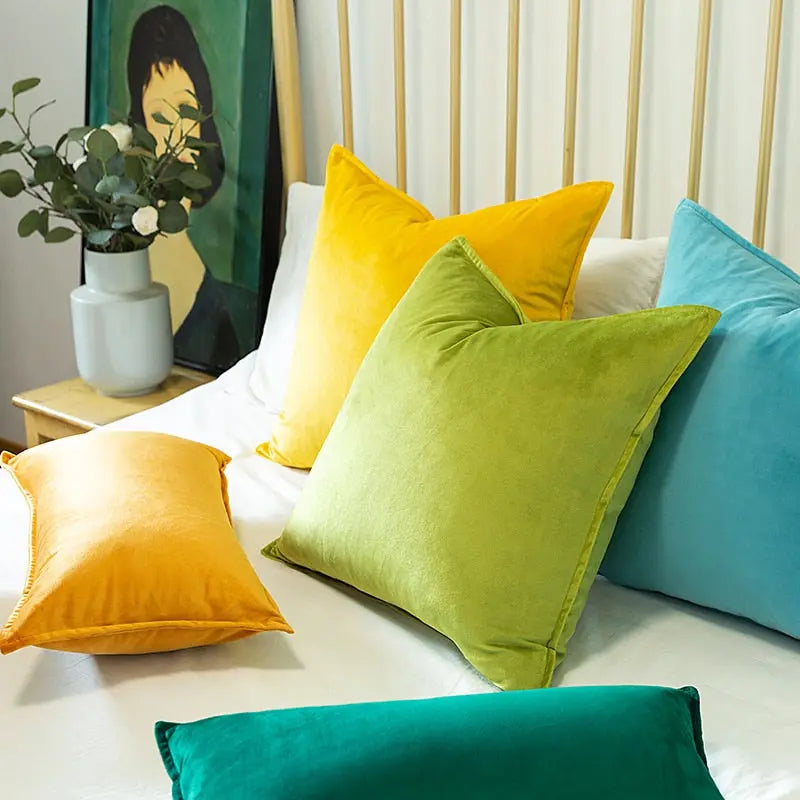 Elegant Velvet Cushion Cover with Refined Details-Orizon Depot